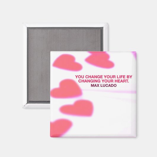 Herz Magnet (Vorderseite/Rückseite)