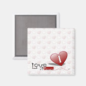 Herz Magnet (Vorderseite/Rückseite)