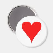 Herz Magnet (Vorderseite/Rückseite)