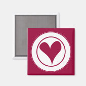 Herz Magnet (Vorderseite/Rückseite)