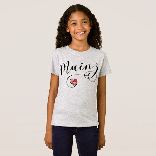 Herz Mainz, I Liebe Mainz, Meenz T-Shirt (Vorne ganz)