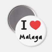 Herz Malaga Magnet (Vorderseite/Rückseite)