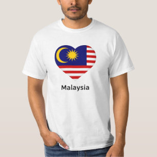 Herz - Malaysia-Flagge T-Shirt