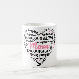 Herz/Mama der Inspirationsmutter Kaffeetasse