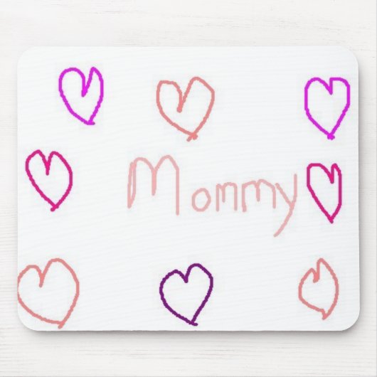 Herz-Mami Mousepad (Vorne)