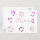 Herz-Mami Postkarte (Vorne/Hinten)