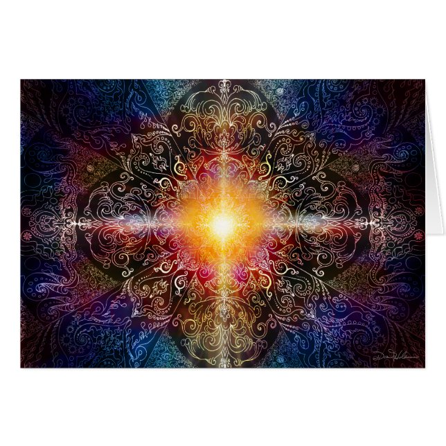 Herz-Mandala färbt 1 (Vorderseite (Horizontal))