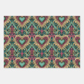 Herz Mandala Geschenkpapier (Vorderseite)