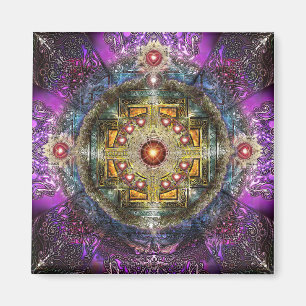 Herz-Mandala Magnet