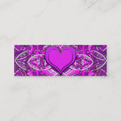 Herz-Mandala Mini Visitenkarte (Rückseite)
