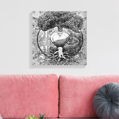 Herz Mandala Tree of Life Leinwanddruck (Insitu (Wohnzimmer))