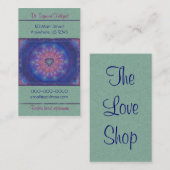 Herz-Mandala Visitenkarte (Vorne/Hinten)