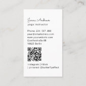 Herz Mandala Yoga Massage Wellness QR Code Visitenkarte (Rückseite)