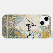 Herz & Marble Case-Mate iPhone Hülle (Rückseite (Horizontal))