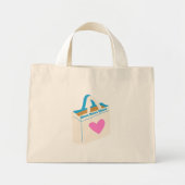 Herz Markt Tasche – Minimalistische illustrierte C (Vorne)