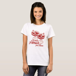 Herz Martini Valentinstag T-Shirt
