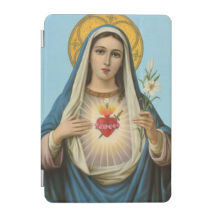 Herz Mary Unsere Frau Heilige Maria Mutter Gottes iPad Mini Hülle