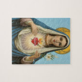Herz Mary Unsere Frau Heilige Maria Mutter Gottes Puzzle (Horizontal)