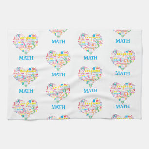 Herz Mathematik Geschirrtuch