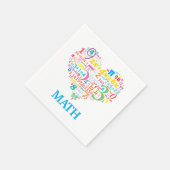 Herz Mathematik Serviette (Ecke)