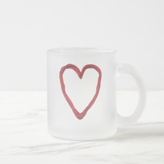 Herz Mattglastasse (Rechts)