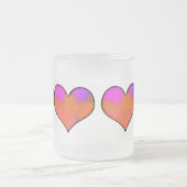 Herz Mattglastasse (Mittel)