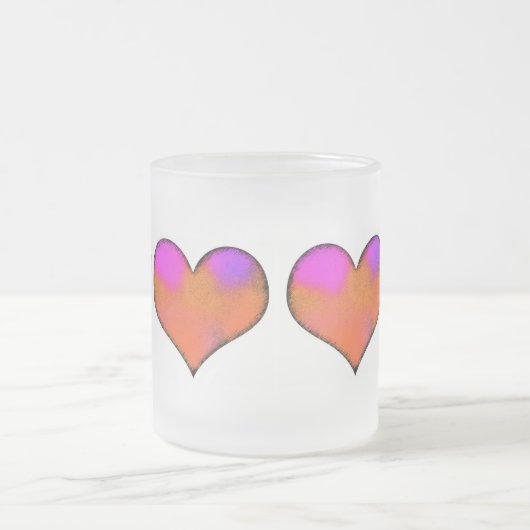 Herz Mattglastasse (Mittel)