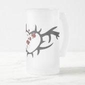 Herz-mattierte Tasse (VorderseiteRechts)