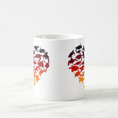 Herz Meeresschildkröten Schildkröte Lover farbenfr Kaffeetasse (Mittel)