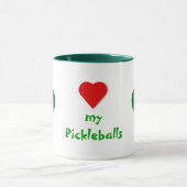 Herz mein Pickleballs - Tasse (Zentrum)