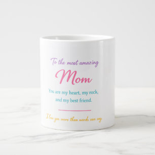 Herz meines Zuhause – Mutter Geschenktasse Jumbo-Tasse