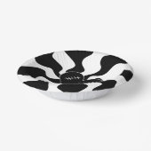 Herz Melt in Schwarz und Weiß Pappteller (Gewinkelt)