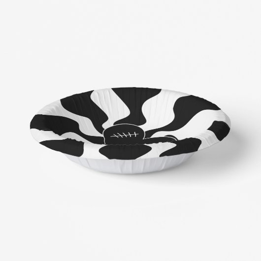 Herz Melt in Schwarz und Weiß Pappteller (Gewinkelt)