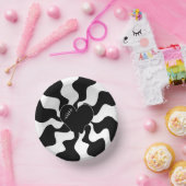 Herz Melt in Schwarz und Weiß Pappteller (Party)