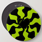 Herz Melt - Lime Green Button (Vorne & Hinten)