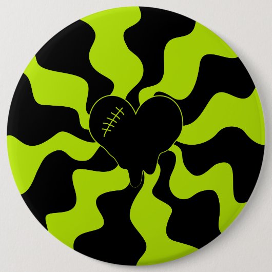Herz Melt - Lime Green Button (Vorderseite)