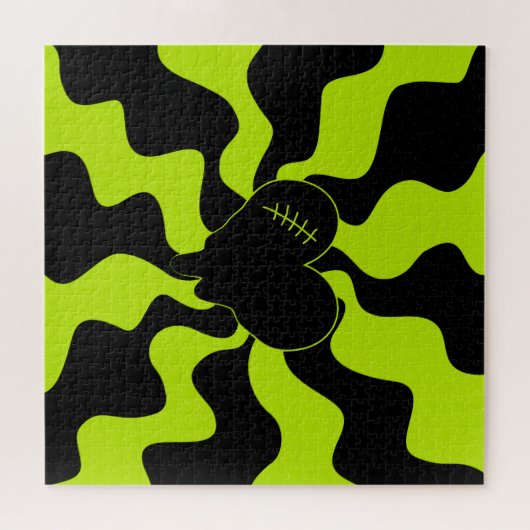 Herz Melt - Lime Green Puzzle (Horizontal)