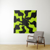 Herz Melt - Lime Green Wandteppich (Beispiel (Horizontal))