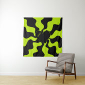 Herz Melt - Lime Green Wandteppich (Beispiel)