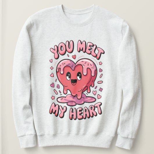 Herz-Melt Sweatshirt (Design vorne)