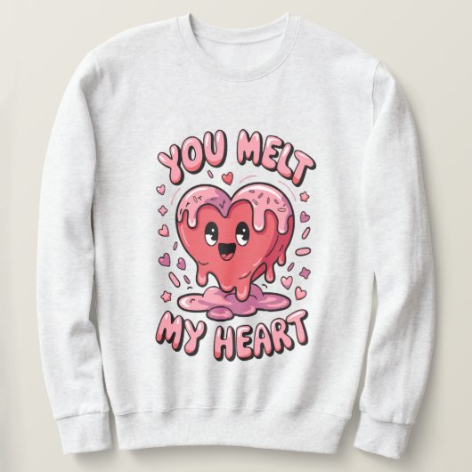 Herz-Melt Sweatshirt (Design vorne)