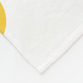 Herz Melt - Türkis und Gelb Fleecedecke (Ecke)