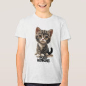 Herz-Melting Kitten Tri-Blend Shirt (Vorderseite)