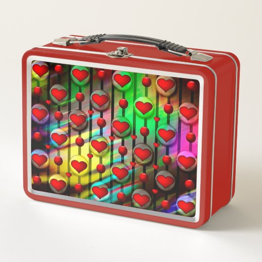 Herz Metall Lunch Box (Vorderseite)