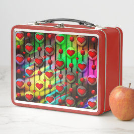 Herz Metall Lunch Box