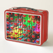 Herz Metall Lunch Box (Rückseite)