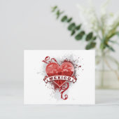 Herz Mexiko Postkarte (Stehend Vorderseite)