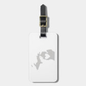 Herz-Michigan-Staats-Silhouette Gepäckanhänger (Vorderseite vertikal)