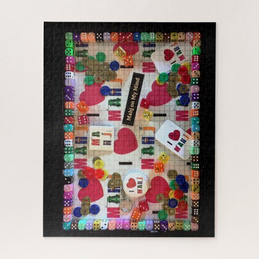 Herz Milliamperestunde Jongg Milliamperestunde Puzzle (Vertikal)