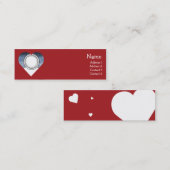 Herz Mini Visitenkarte (Vorne/Hinten)